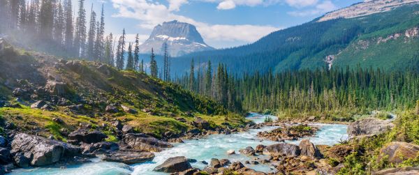 Yoho National Park, Field, Canada Wallpaper 3440x1440