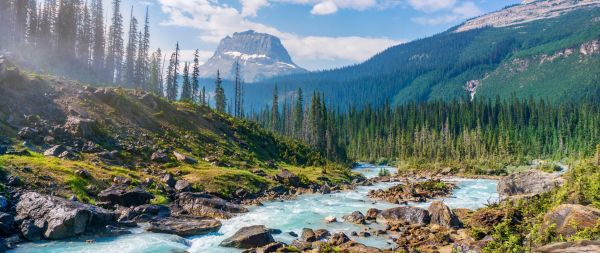 Yoho National Park, Field, Canada Wallpaper 2560x1080