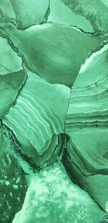 cracks, green Wallpaper 1440x2960