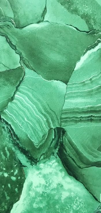 cracks, green Wallpaper 720x1520