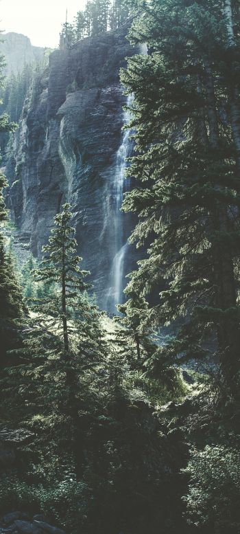 Telluride, USA, waterfall Wallpaper 720x1600