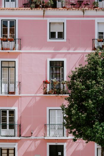 Lisbon, Portugal, house Wallpaper 640x960