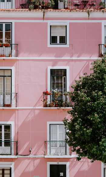 Lisbon, Portugal, house Wallpaper 1200x2000