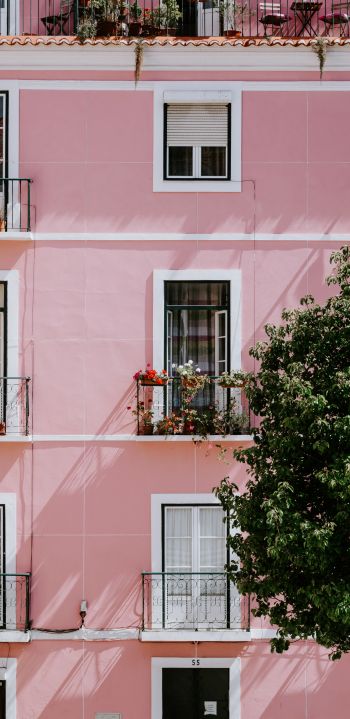Lisbon, Portugal, house Wallpaper 1080x2220