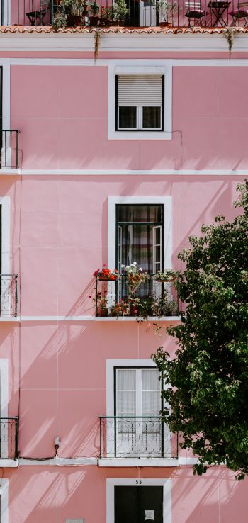 Lisbon, Portugal, house Wallpaper 720x1520