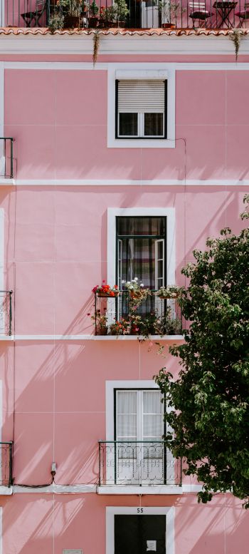 Lisbon, Portugal, house Wallpaper 1080x2400