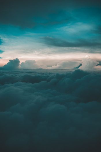 above the clouds Wallpaper 640x960