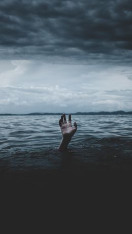 hand, man, water Wallpaper 640x1136