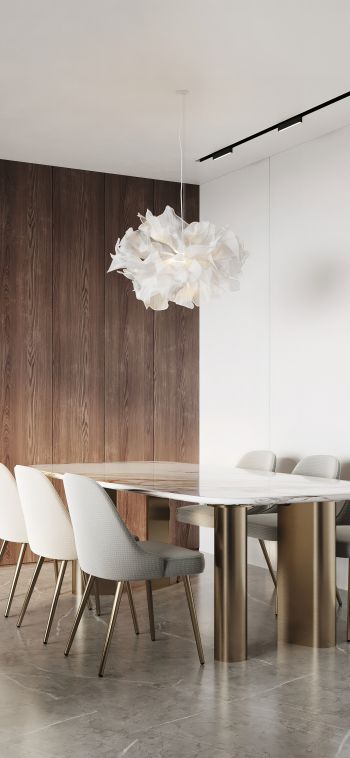 dining room, furniture Wallpaper 1080x2340
