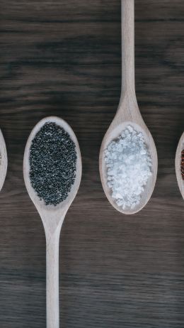 spices, spoons Wallpaper 1440x2560