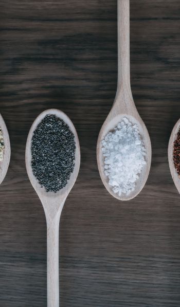spices, spoons Wallpaper 600x1024