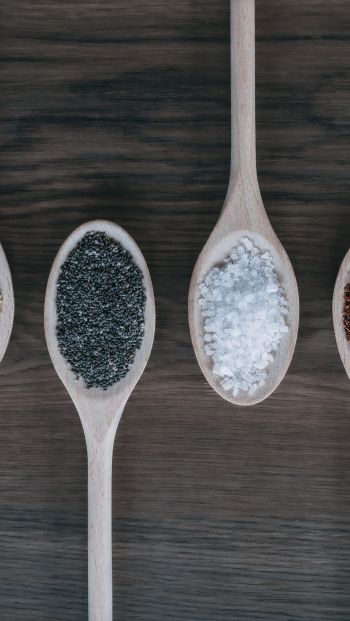 spices, spoons Wallpaper 640x1136