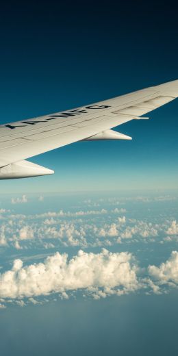 airplane wing, flight Wallpaper 720x1440