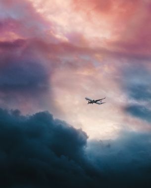 plane, clouds Wallpaper 4000x5000
