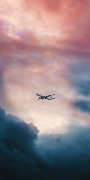 plane, clouds Wallpaper 720x1440