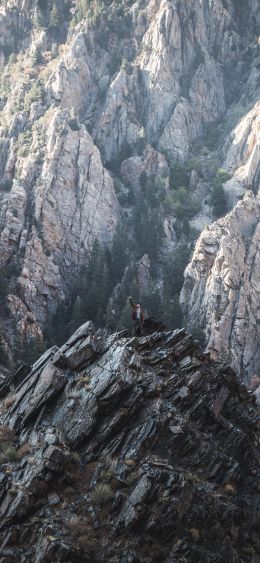 mountains, mountain peaks Wallpaper 1080x2340