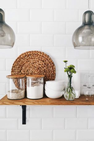 kitchen, shelf Wallpaper 640x960