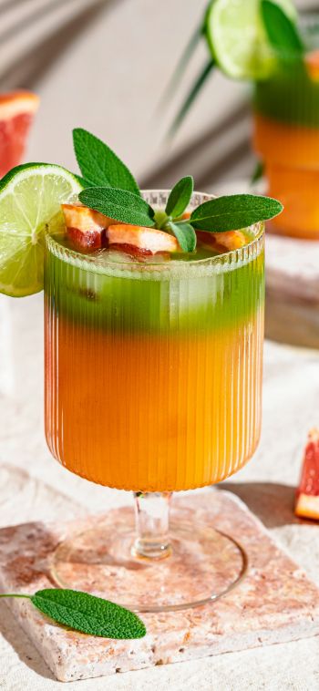 cocktail, fruit Wallpaper 1080x2340