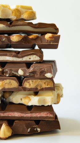 chocolate, nuts Wallpaper 640x1136