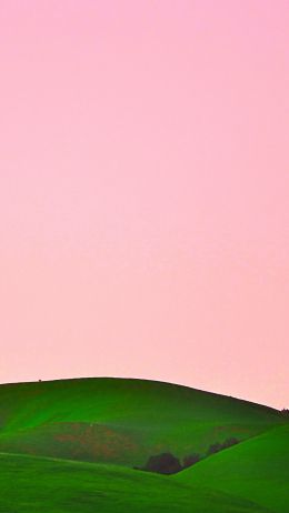 green hills, sky Wallpaper 750x1334