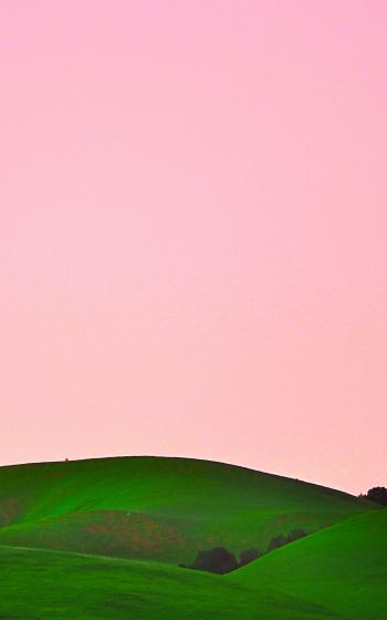 green hills, sky Wallpaper 1200x1920