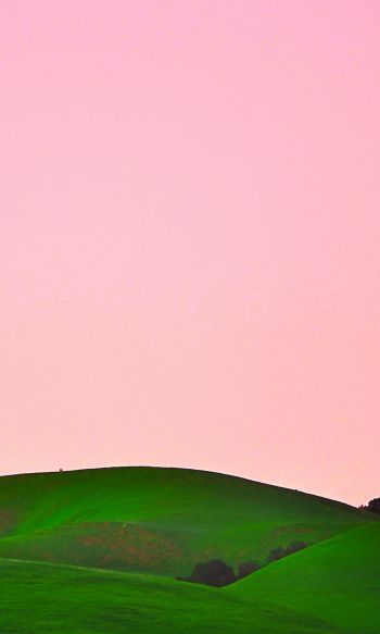 green hills, sky Wallpaper 1200x2000