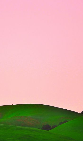 green hills, sky Wallpaper 600x1024