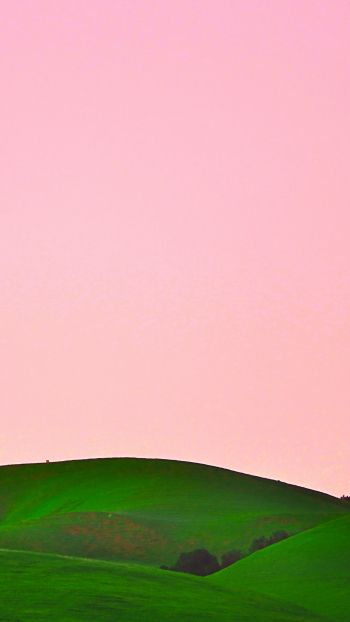 green hills, sky Wallpaper 1440x2560