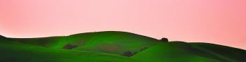 green hills, sky Wallpaper 1590x400