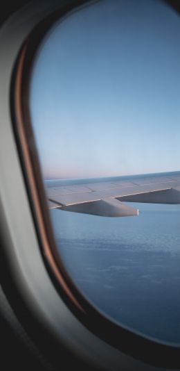 window view, plane Wallpaper 1080x2220