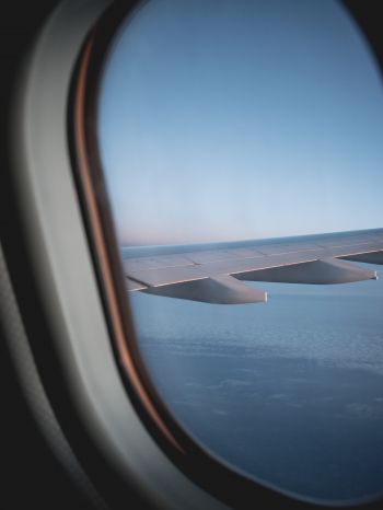 window view, plane Wallpaper 1668x2224