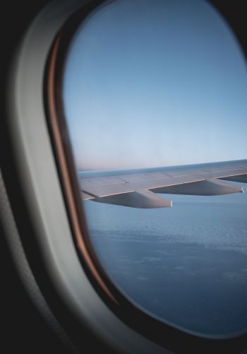 window view, plane Wallpaper 1668x2388