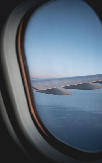 window view, plane Wallpaper 1752x2800