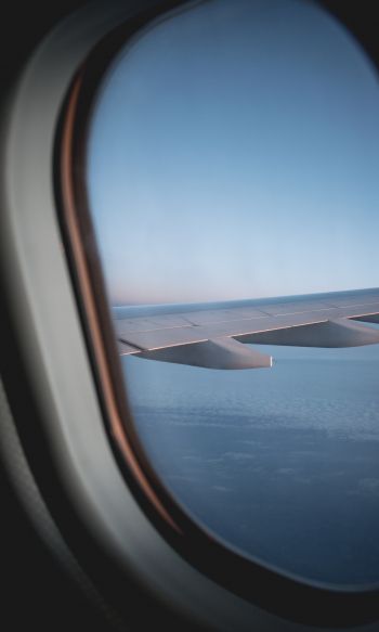 window view, plane Wallpaper 1200x2000