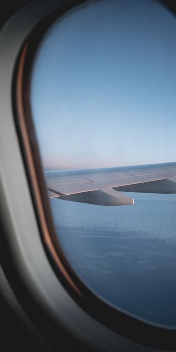window view, plane Wallpaper 720x1440