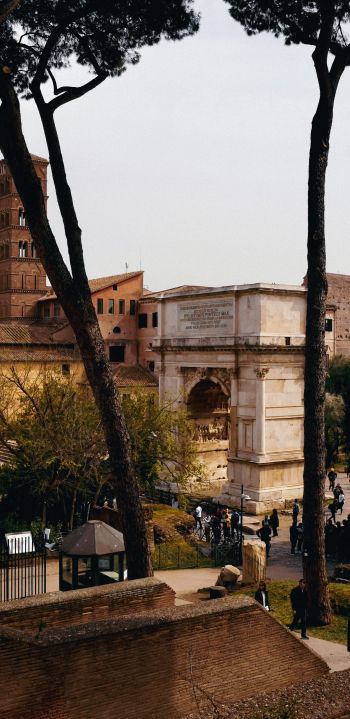 metropolitan city of rome, Italy Wallpaper 1080x2220