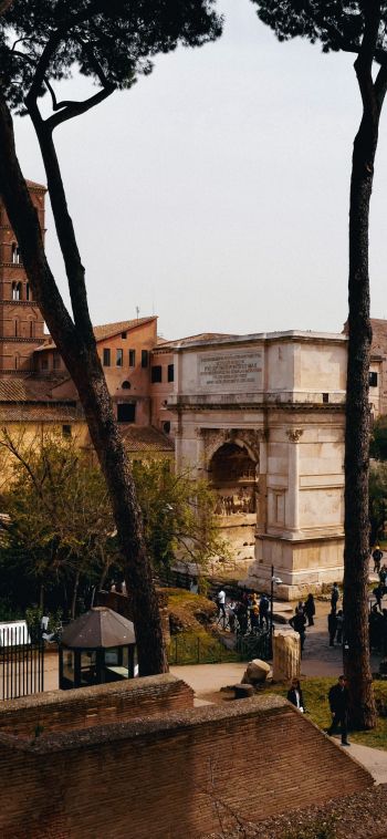 metropolitan city of rome, Italy Wallpaper 1080x2340