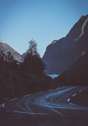 road, mountains Wallpaper 1668x2388