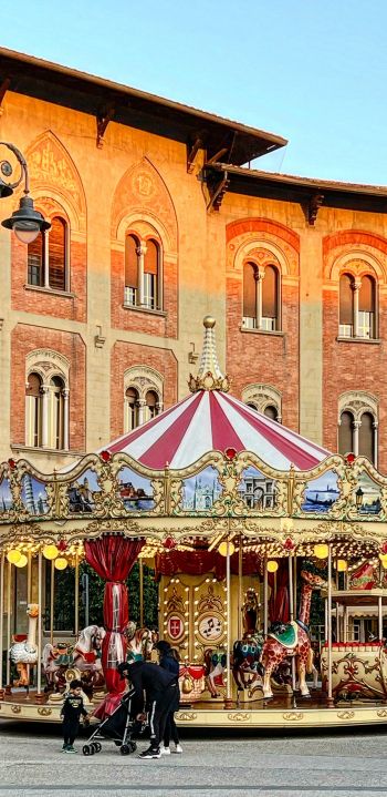 Pisa, Italy, carousel Wallpaper 1080x2220