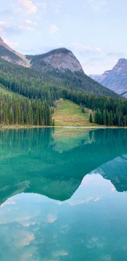 Canada, blue lake Wallpaper 1080x2220