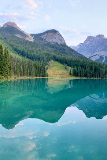 Canada, blue lake Wallpaper 640x960
