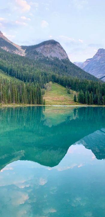 Canada, blue lake Wallpaper 1080x2220