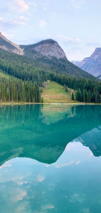 Canada, blue lake Wallpaper 1080x2280