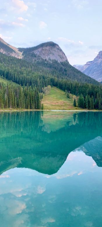 Canada, blue lake Wallpaper 1080x2400