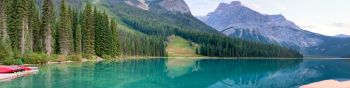 Canada, blue lake Wallpaper 1590x400