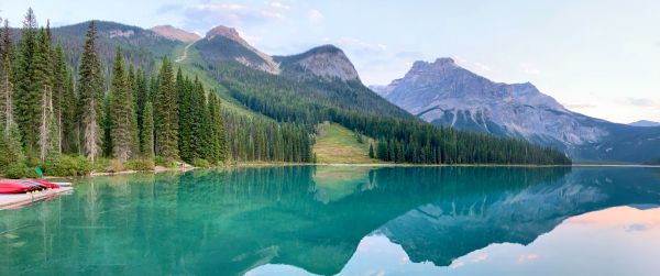 Canada, blue lake Wallpaper 3440x1440