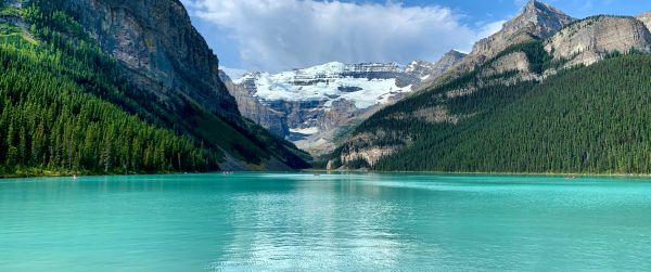 Banff, Canada, lake Wallpaper 3440x1440