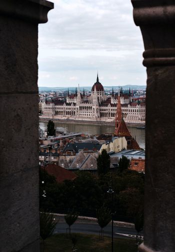 Budapest, hungary, city view Wallpaper 1640x2360