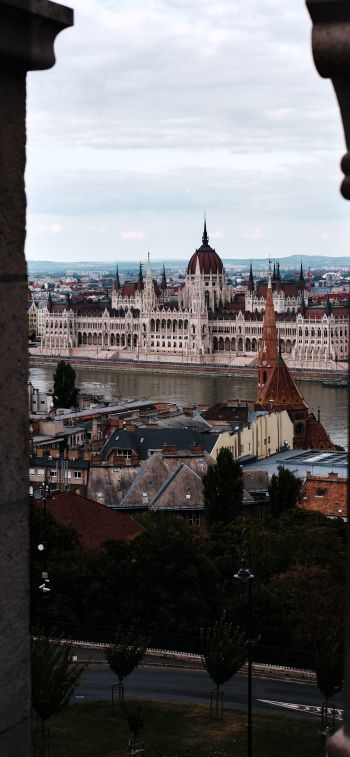 Budapest, hungary, city view Wallpaper 1125x2436