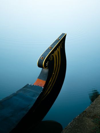 boat, lake Wallpaper 1668x2224